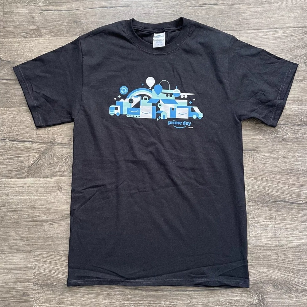 Amazon Prime Day 2023 Black T Shirt Adult Unisex New NWOT